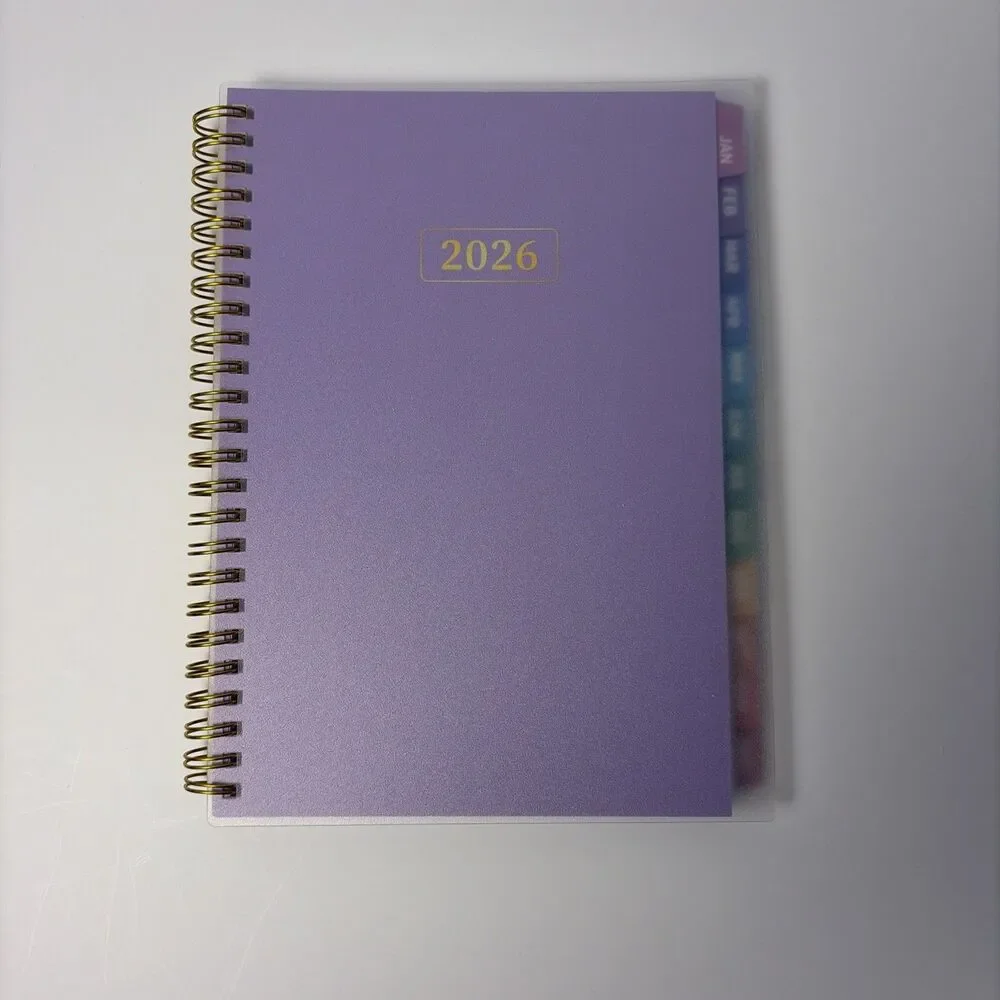 Monthly Planner 2026-2027 Jan - Dec Light Purple NEW